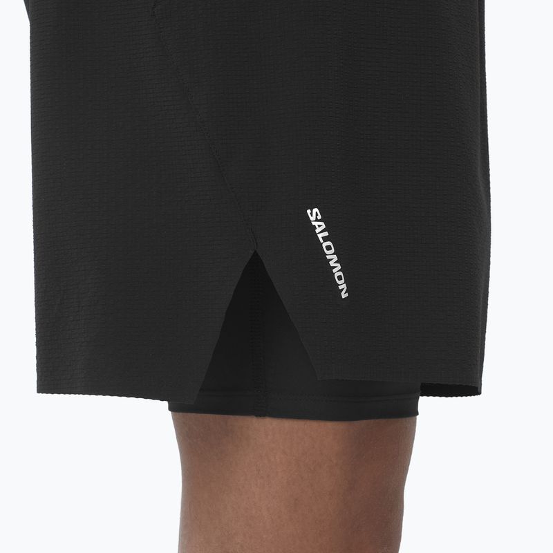 Pánské běžecké šortky Salomon Sense Aero 2IN1 5" deep black 5