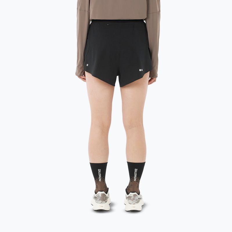 Dámské běžecké šortky Salomon Sense SPLT 3" deep black 3