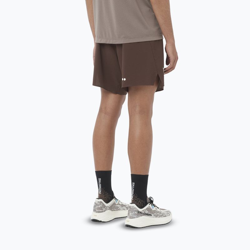 Pánské běžecké šortky Salomon Sense Aero 7" coffee bean 2
