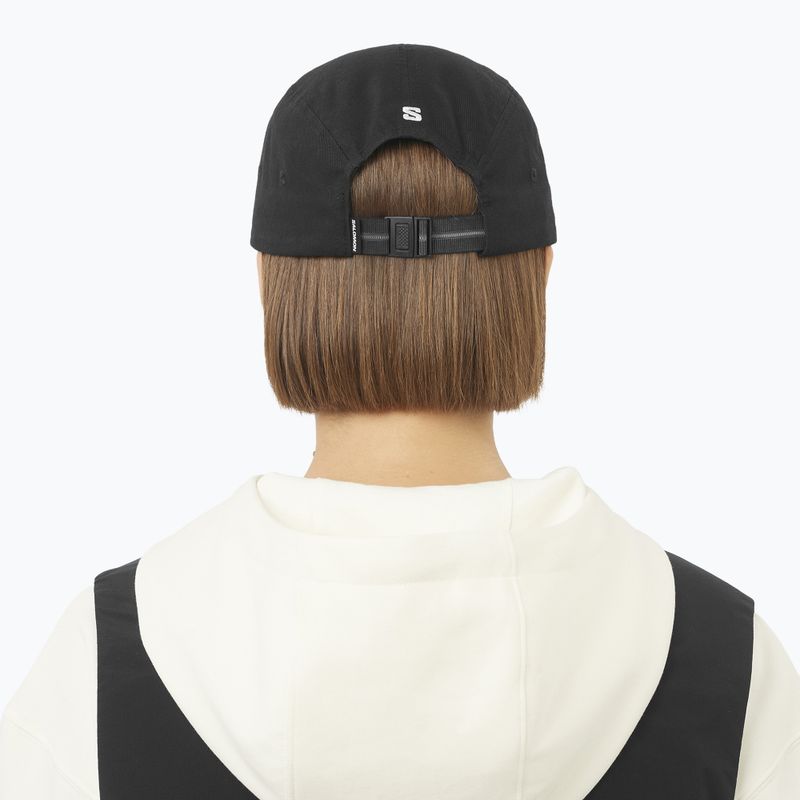 Kšiltovka Salomon Wild Rays 5 Panel deep black 3