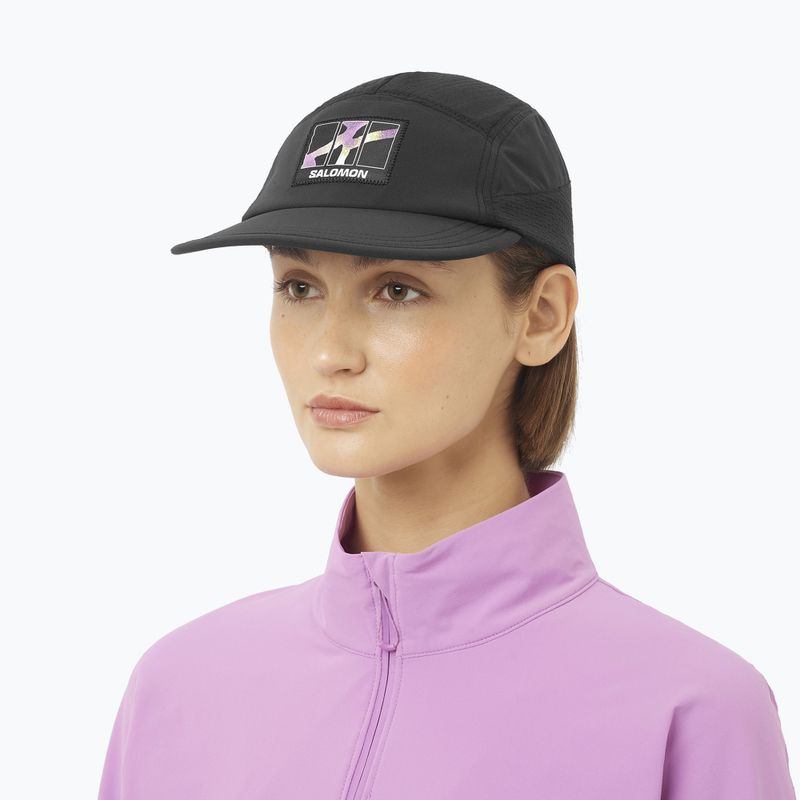 Kšiltovka Salomon Sense Aero pink frosting/acid lime 2