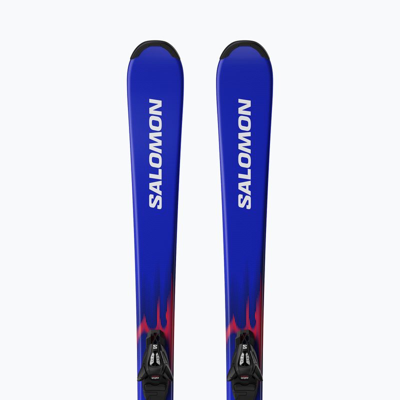 Dětské sjezdové lyže + vázání Salomon Equipe Jr M + C5 GW race blue/equipe red 5
