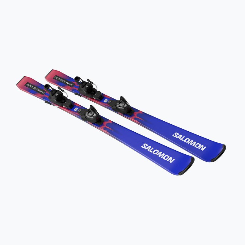 Dětské sjezdové lyže + vázání Salomon Equipe MT JR + L6 GW race blue/equipe red 4