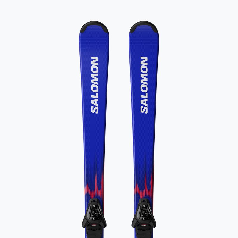 Dětské sjezdové lyže + vázání Salomon Equipe MT JR + L6 GW race blue/equipe red 5