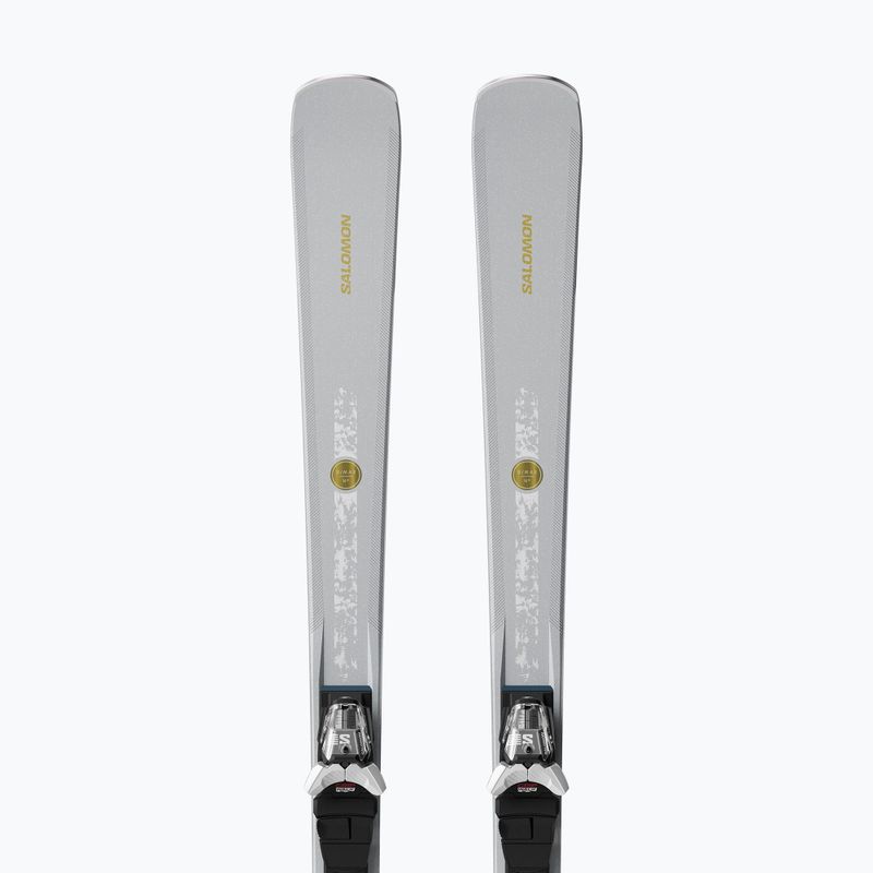 Dámské sjezdové lyže + vázání Salomon S/Max N°10 + M10 GW silver met/glitter 3
