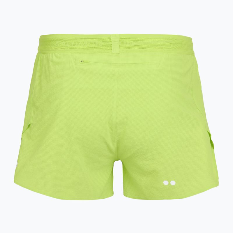 Pánské běžecké šortky Salomon Sense Aero SPLT 3 "acid lime" 2