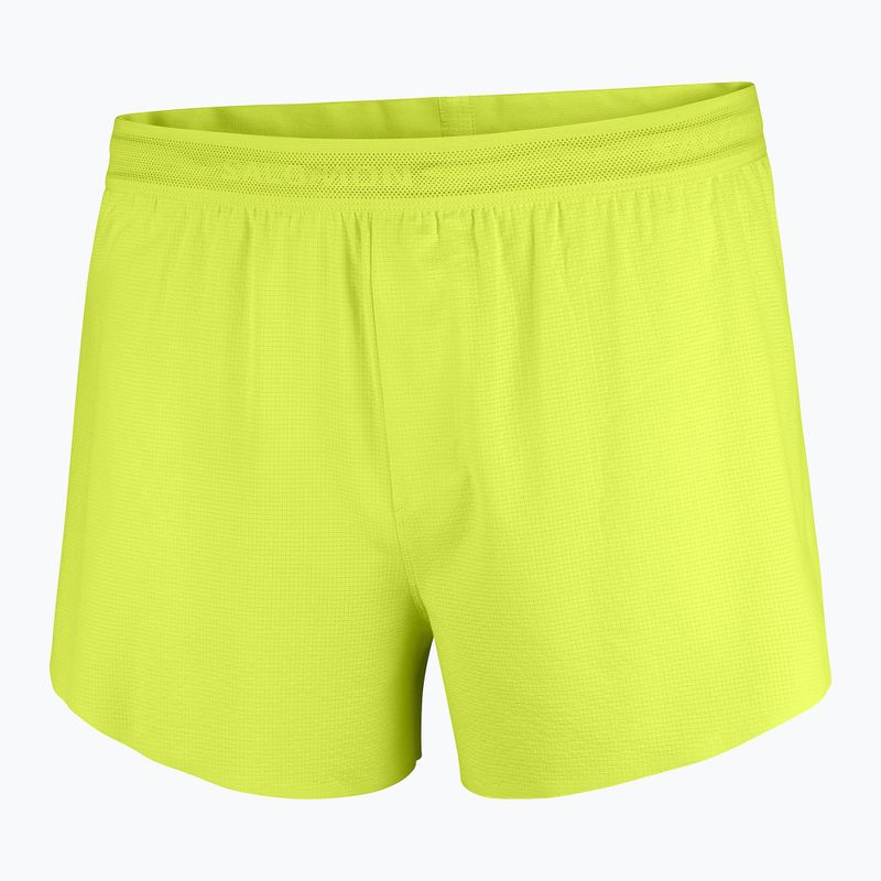 Pánské běžecké šortky Salomon Sense Aero SPLT 3 "acid lime"