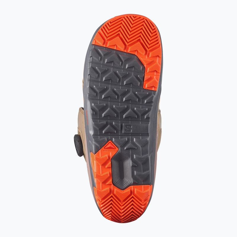 Pánské snowboardové boty Salomon Launch Boa SJ Boa kelp/brown lentil/dragon fire 3