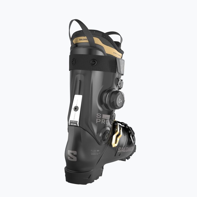 Dámské lyžařské boty Salomon S/Pro Alpha C Boa 95 W black/gold met./dark grey met 4