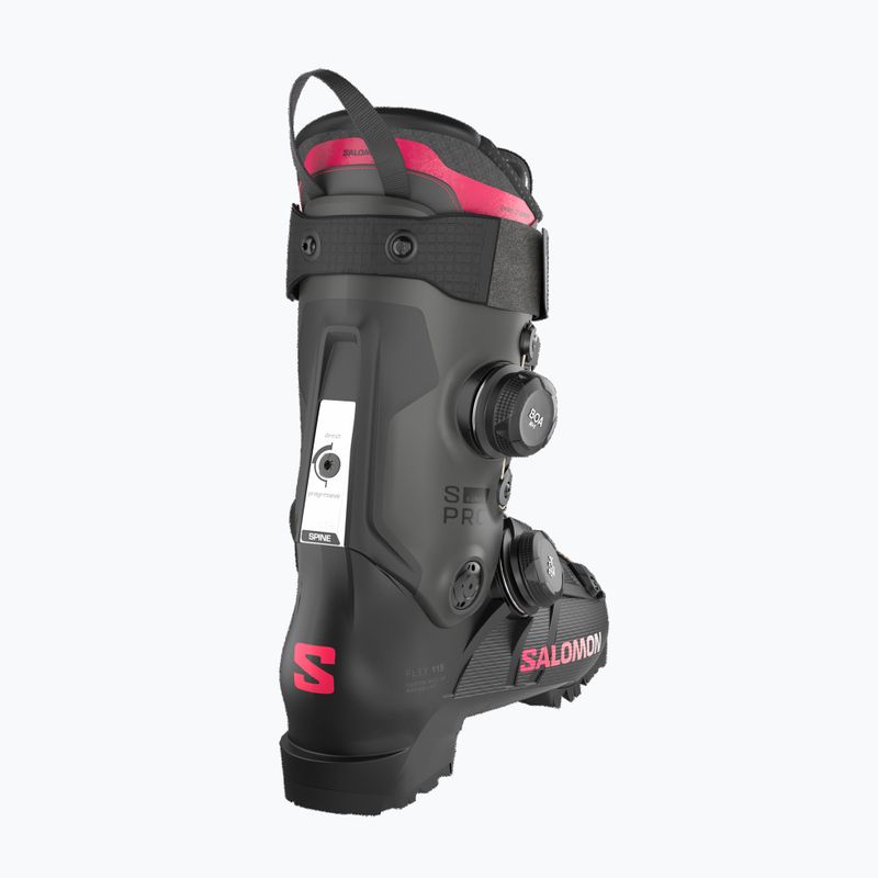Dámské lyžařské boty Salomon S/PRO Supra Dual Boa 115 W black/beluga met/raspberry 4