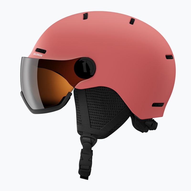 Dětská lyžařská helma Salomon Orka Visor Jr S2 sun kissed coral 4