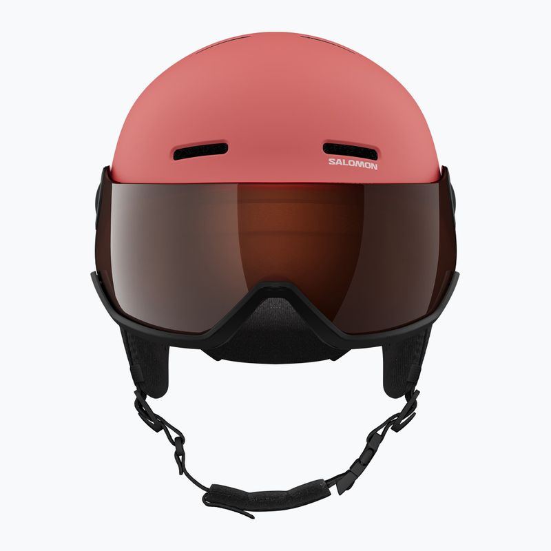 Dětská lyžařská helma Salomon Orka Visor Jr S2 sun kissed coral 5