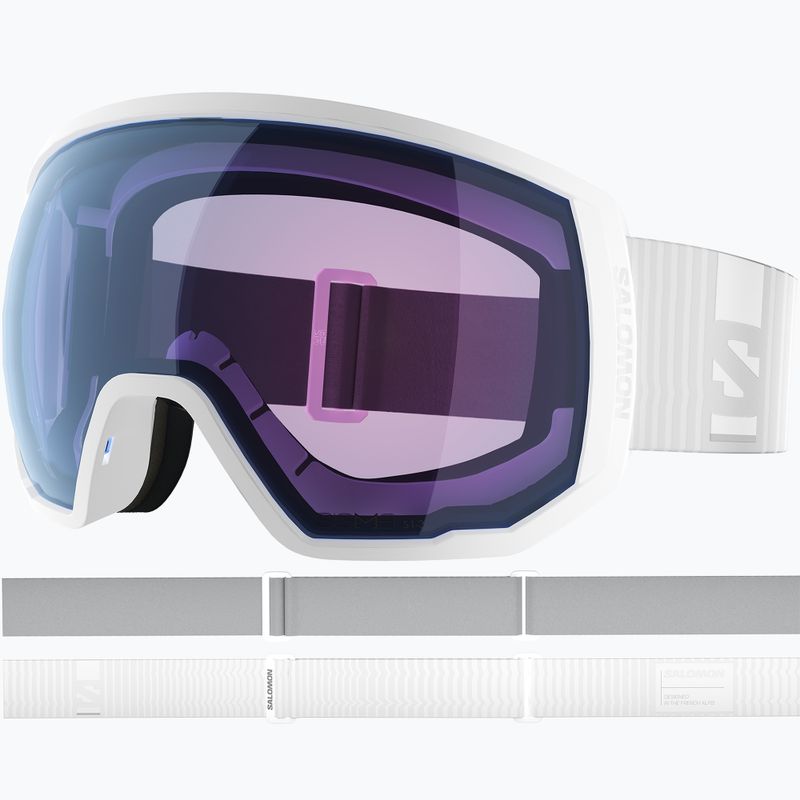 Lyžařské brýle Salomon Radium Pro Outline Sigma Photo S1-S3 white/sigma photo sky blue 2