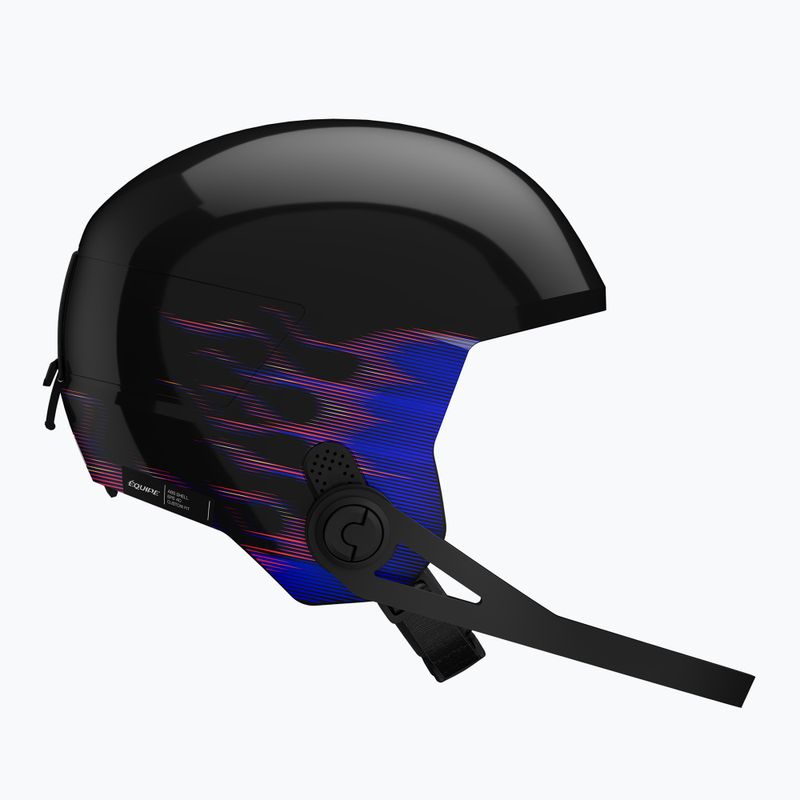 Dětská lyžařská helma Salomon Equipe Fis + Chinguard Jr black/flames 3