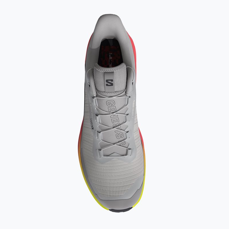 Pánské běžecké boty Salomon Genesis 2 gray violet/safety yellow 3