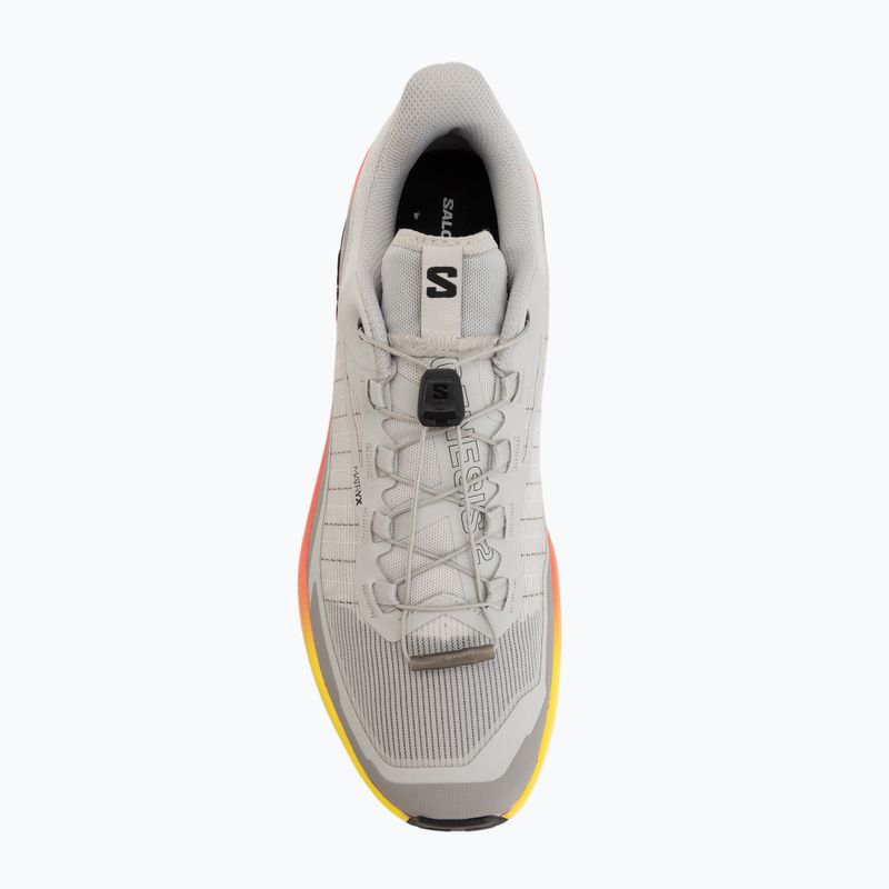 Pánské běžecké boty Salomon Genesis 2 gray violet/safety yellow 5