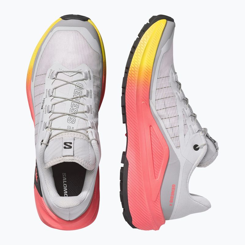 Dámské běžecké boty Salomon Genesis 2 gray violet/safety yellow 5