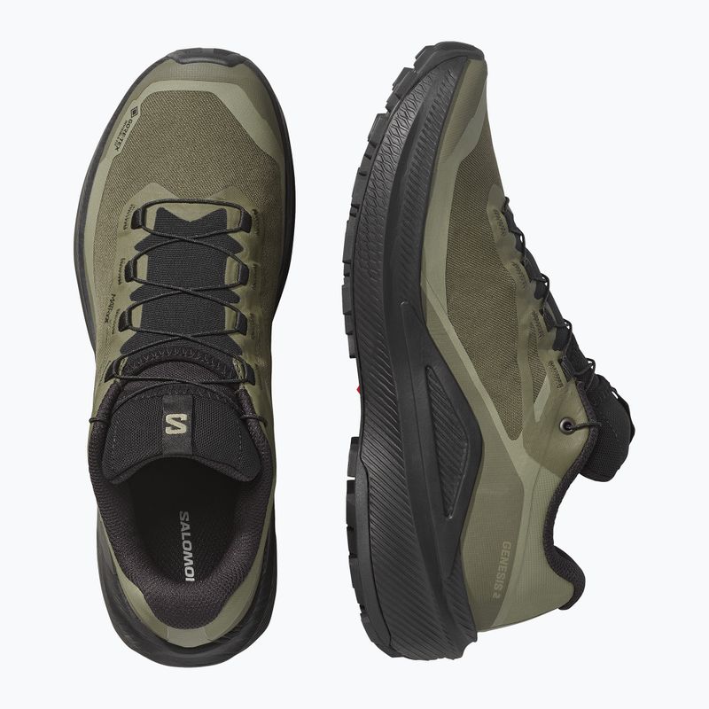 Pánské běžecké boty Salomon Genesis 2 GTX grape leaf/black 3
