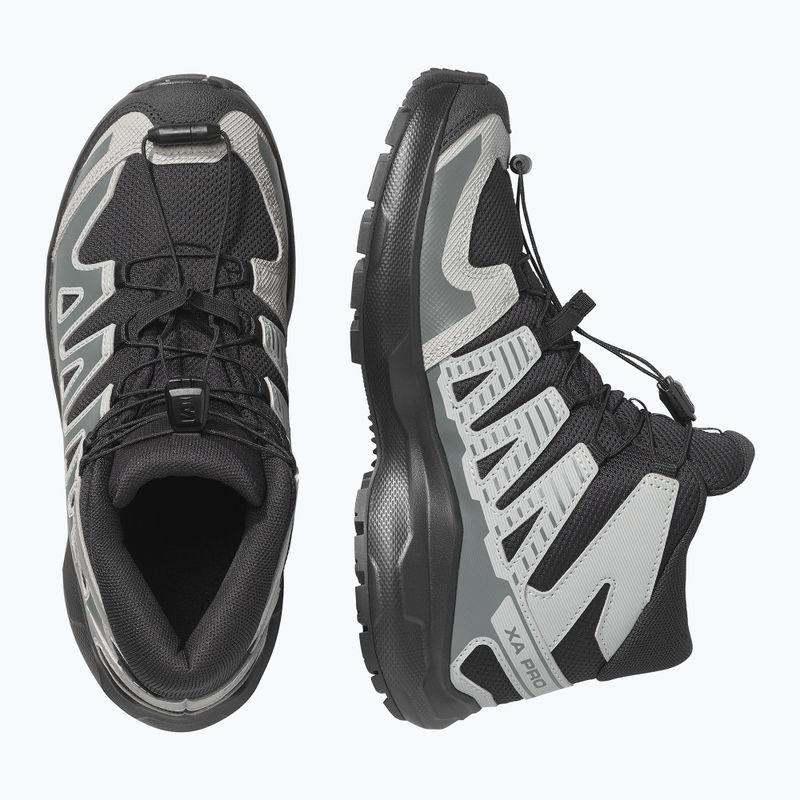 Dětské turistické boty Salomon XA PRO MID Waterproof black/sedona sage 3