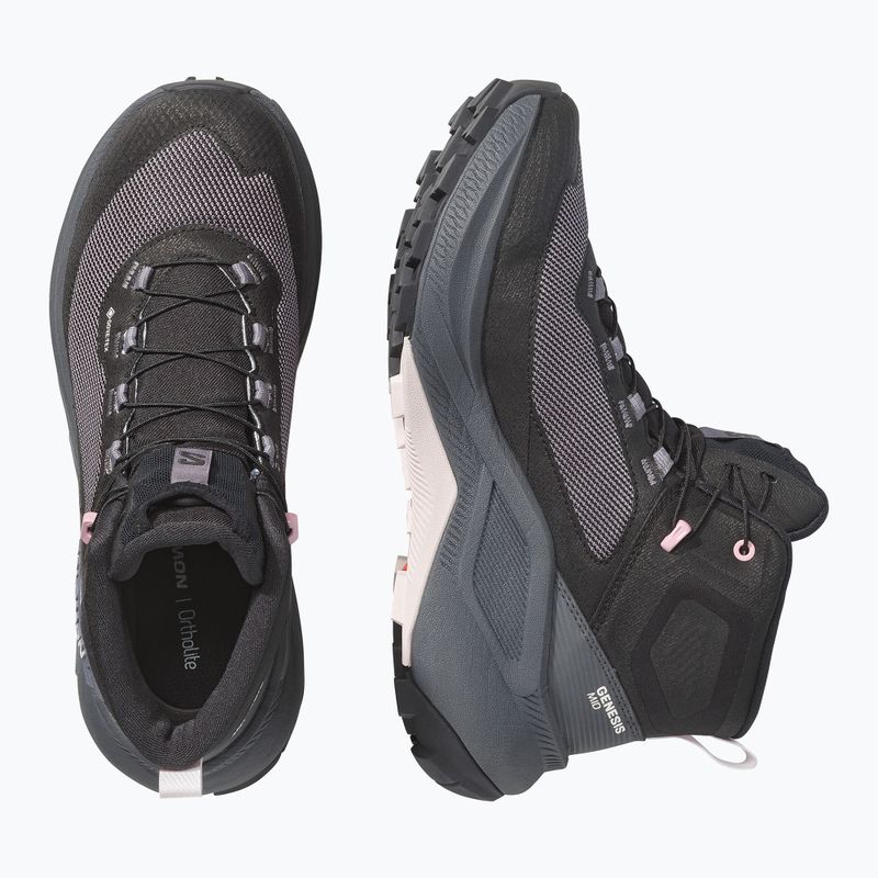Dámské turistické boty Salomon Genesis Mid GTX black/dawn pink 3