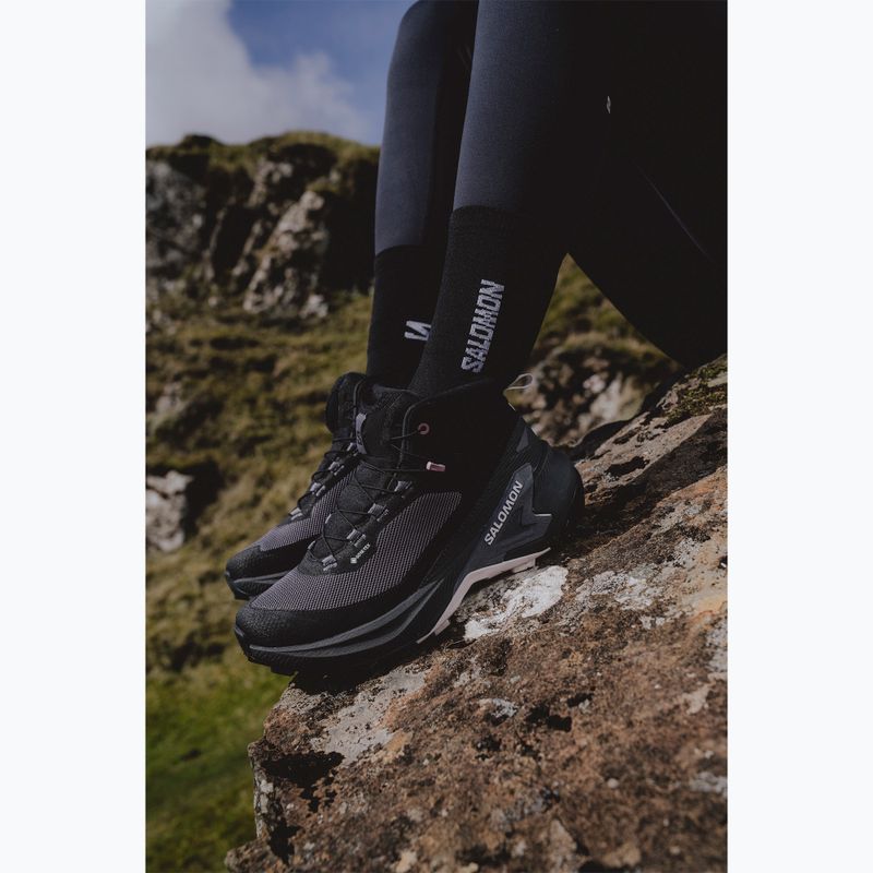 Dámské turistické boty Salomon Genesis Mid GTX black/dawn pink 7