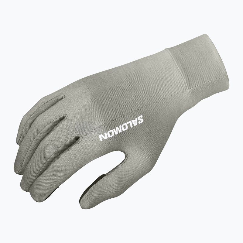 Běžecké rukavice Salomon Merino Gloves castor gray 2