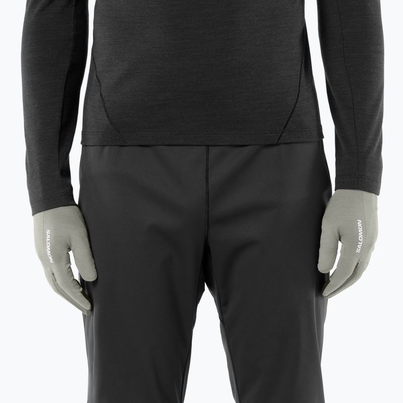 Běžecké rukavice Salomon Merino Gloves castor gray 4