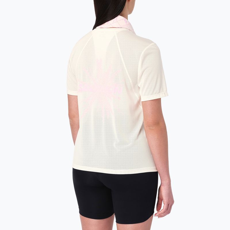 Dámské běžecké tričko Salomon Shakeout Core GFX SS Tee whisper white/pink frosting 2