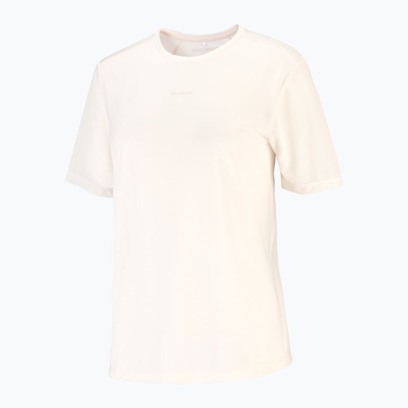 Dámské běžecké tričko Salomon Shakeout Core GFX SS Tee whisper white/pink frosting 5