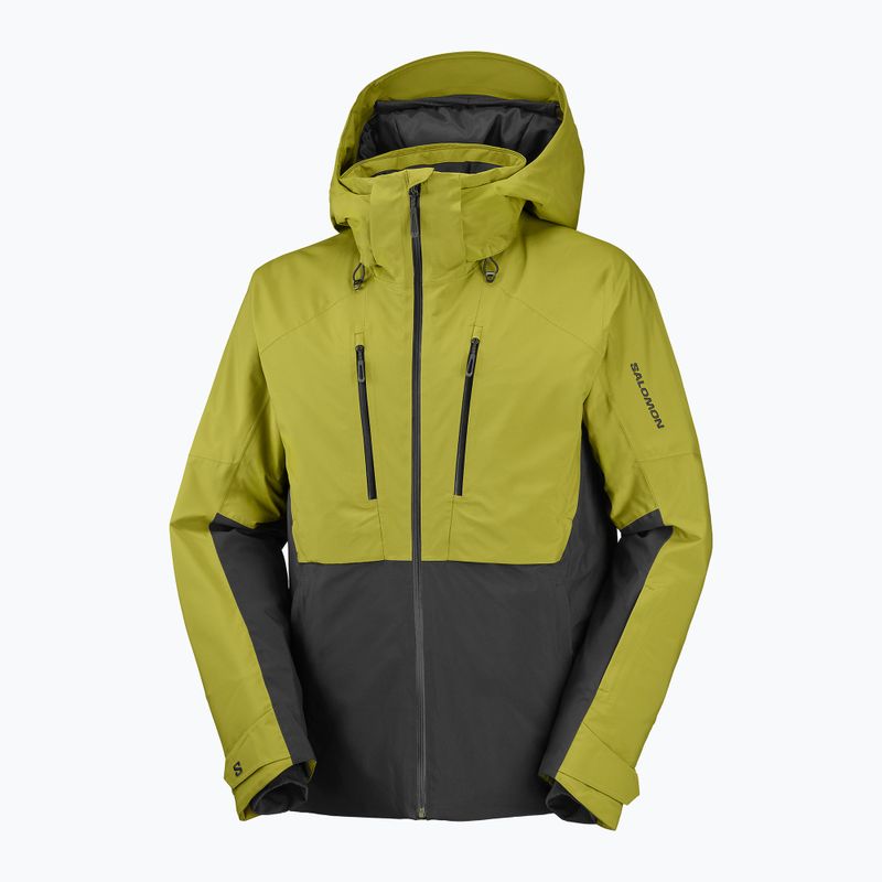 Pánská lyžařská bunda Salomon Brilliant 2.0 cardamon seed/deep black 7