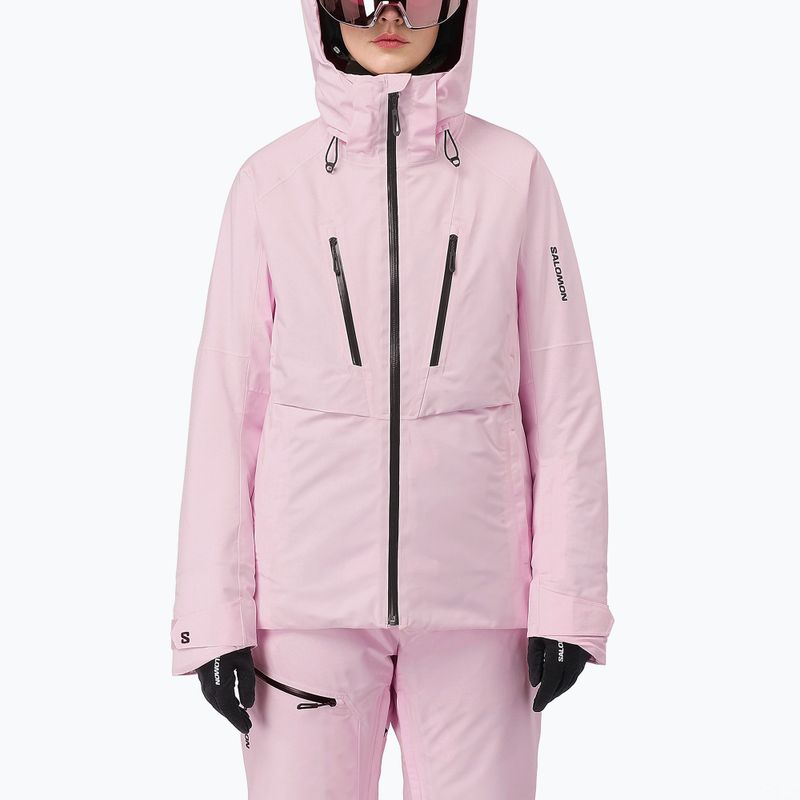 Dámská lyžařská bunda Salomon Brilliant 2.0 icy pink