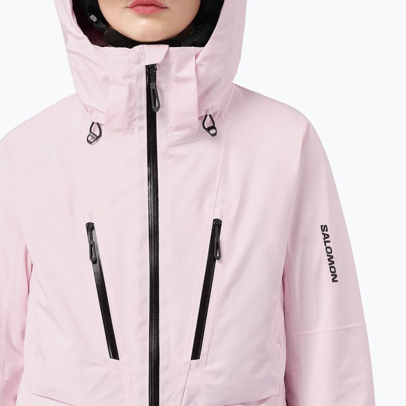 Dámská lyžařská bunda Salomon Brilliant 2.0 icy pink 4