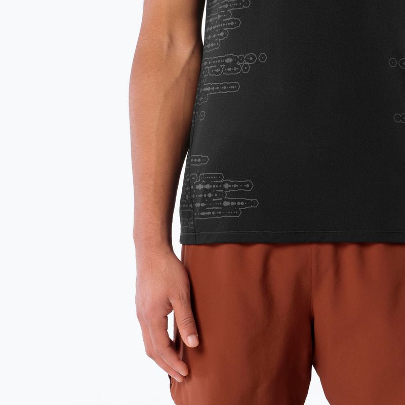 Pánské běžecké tričko Salomon Sense Aero GFX Tee SS deep black/black beauty 3