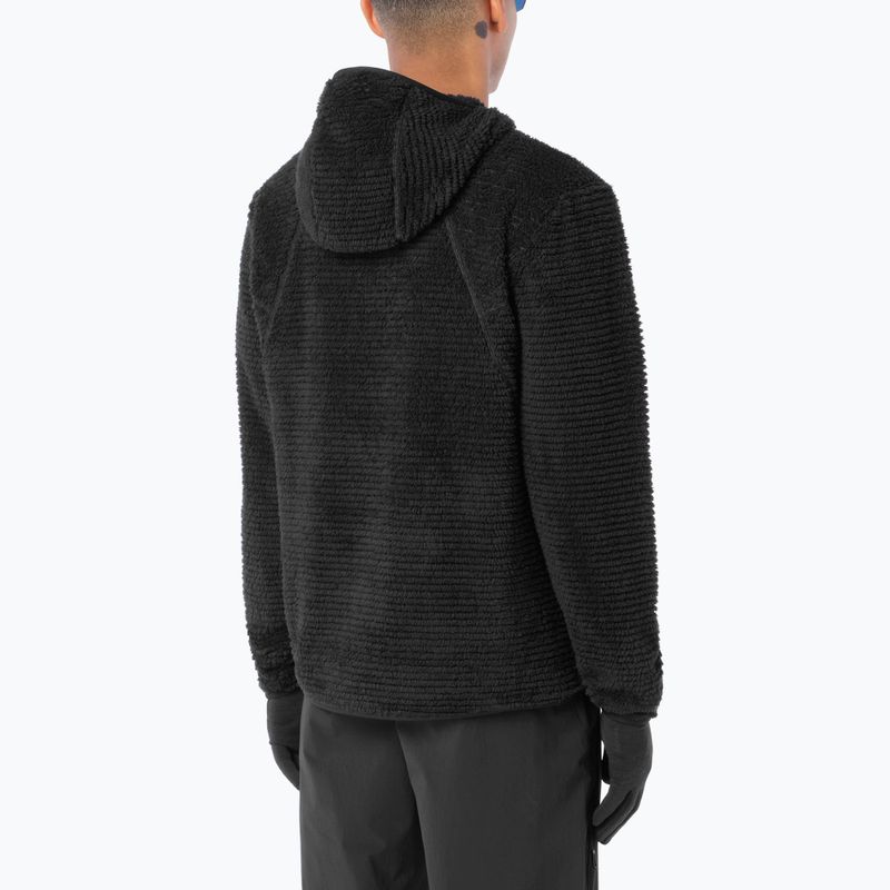 Pánská fleecová mikina Salomon Thernova Fleece Hoodie deep black 2