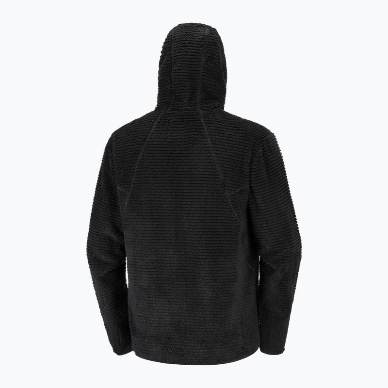 Pánská fleecová mikina Salomon Thernova Fleece Hoodie deep black 7