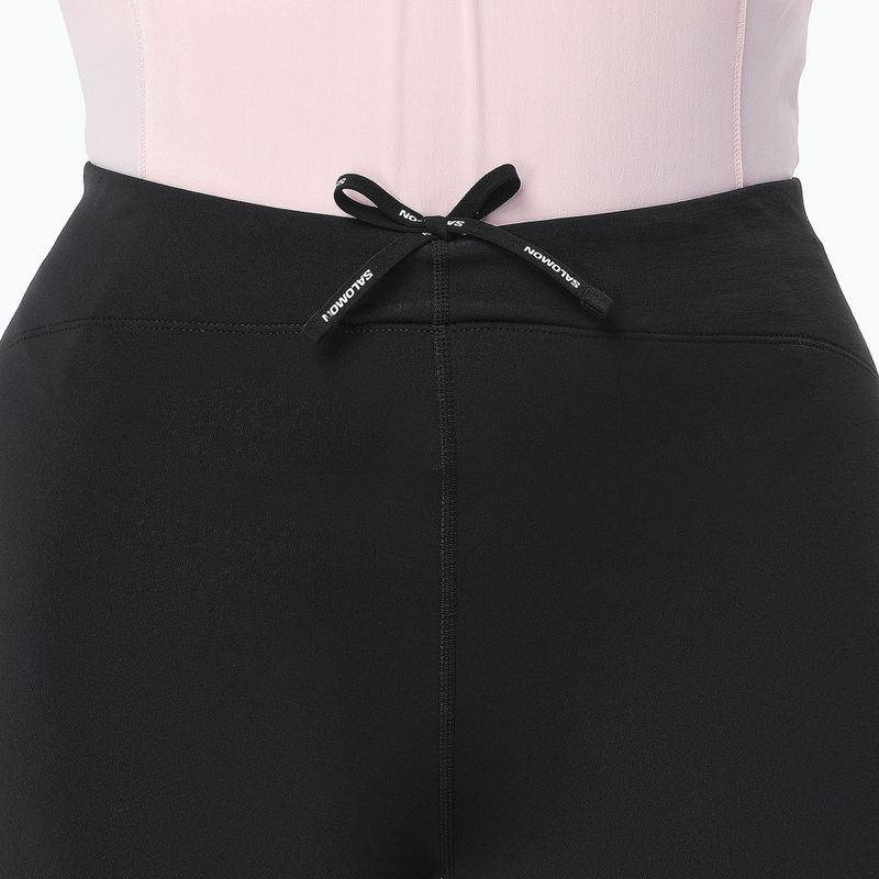 Dámské běžecké legíny Salomon Shakeout Core Warm Tights deep black 4