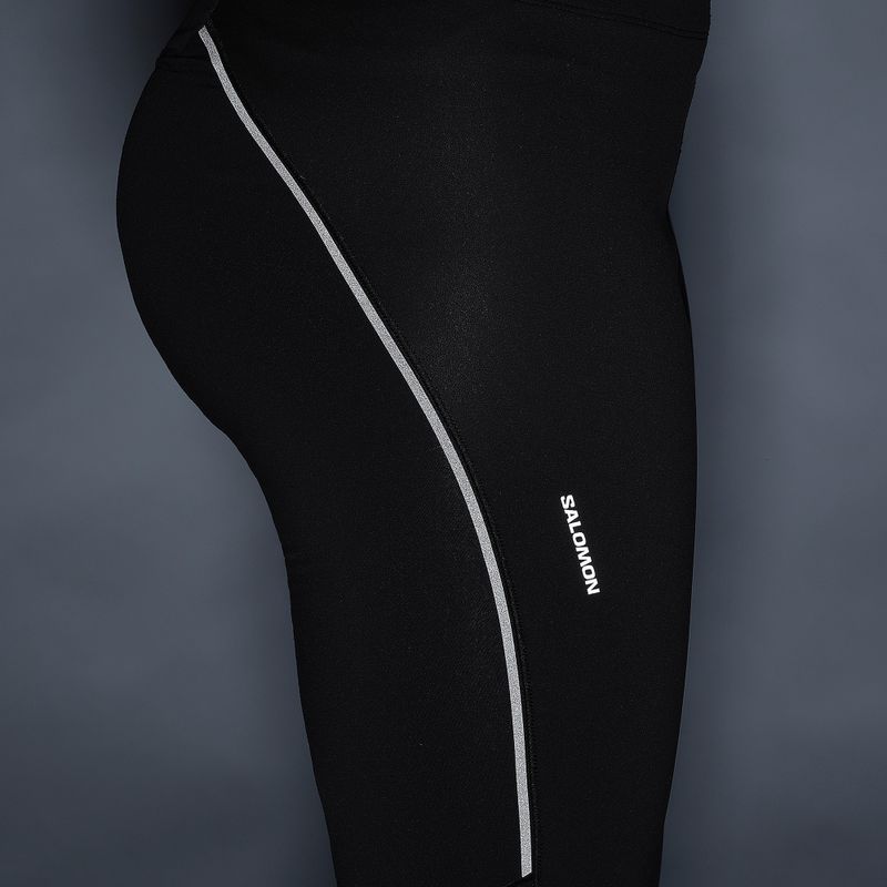 Dámské běžecké legíny Salomon Sense Softshell Tights deep black 6