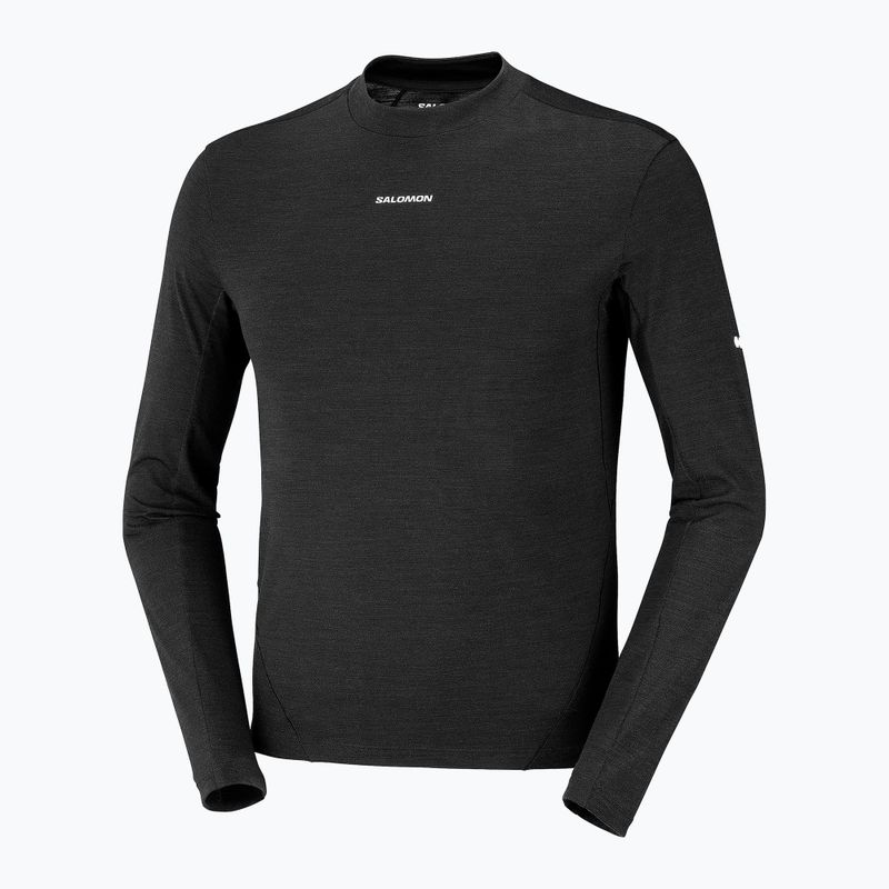Pánské běžecké tričko Longsleeve Salomon Sense Merino Tee LS deep black 7