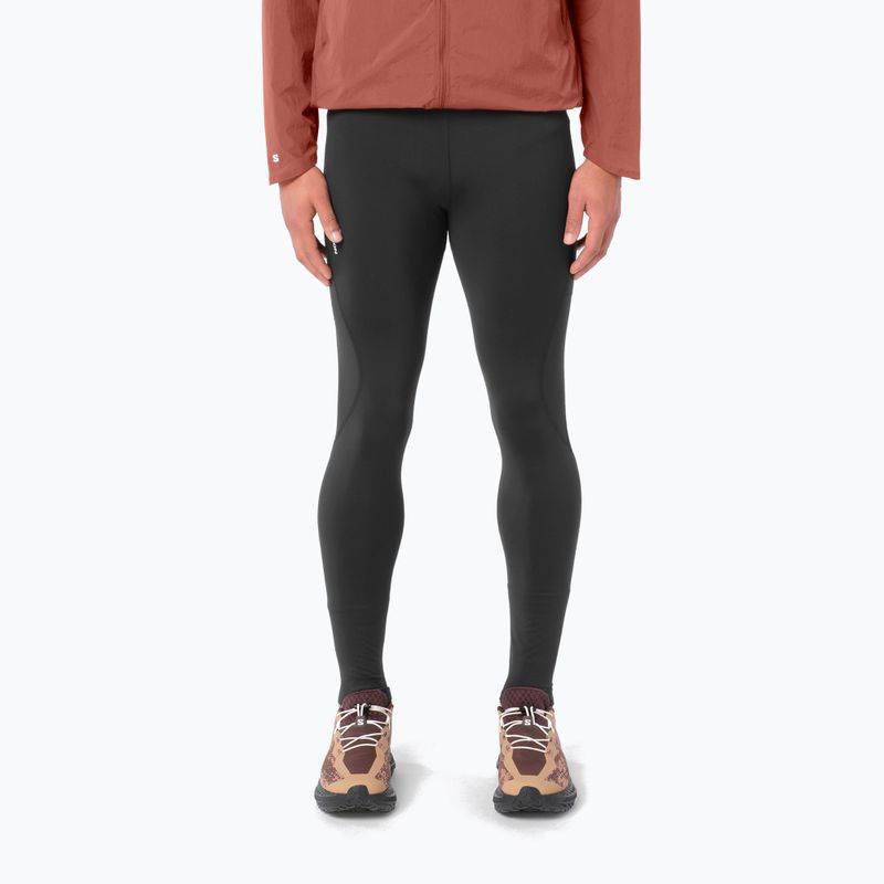 Pánské běžecké legíny Salomon Shakeout Core Warm Tights deep black