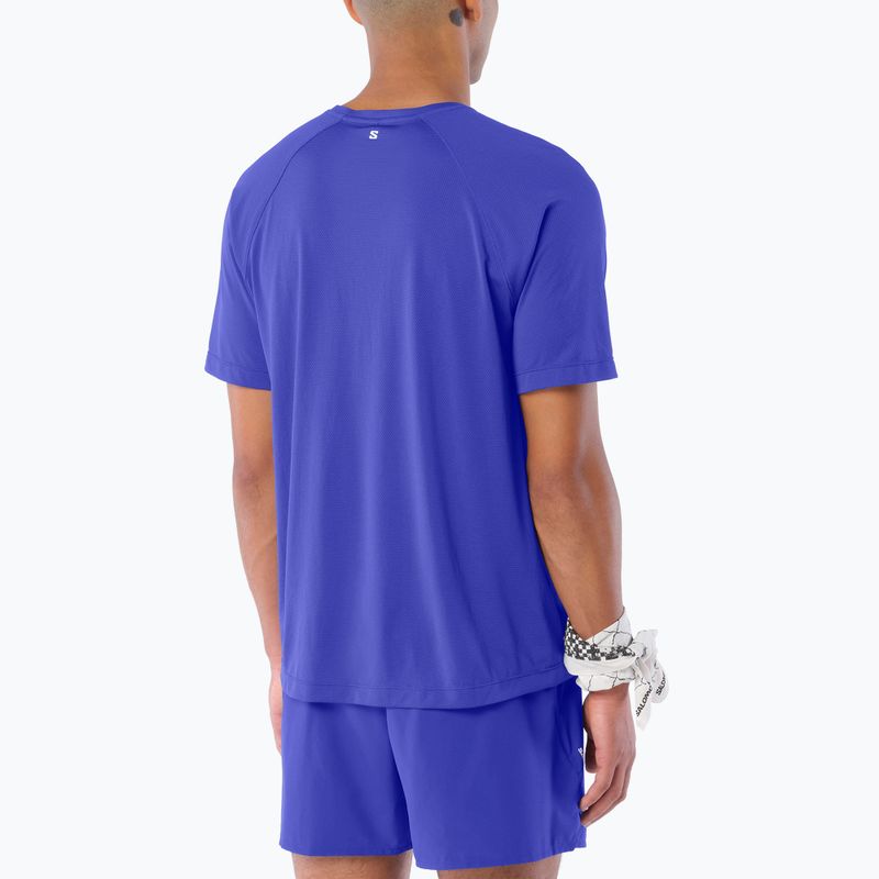 Pánské běžecké tričko Salomon Shakeout Core SS Tee clematis blue 2