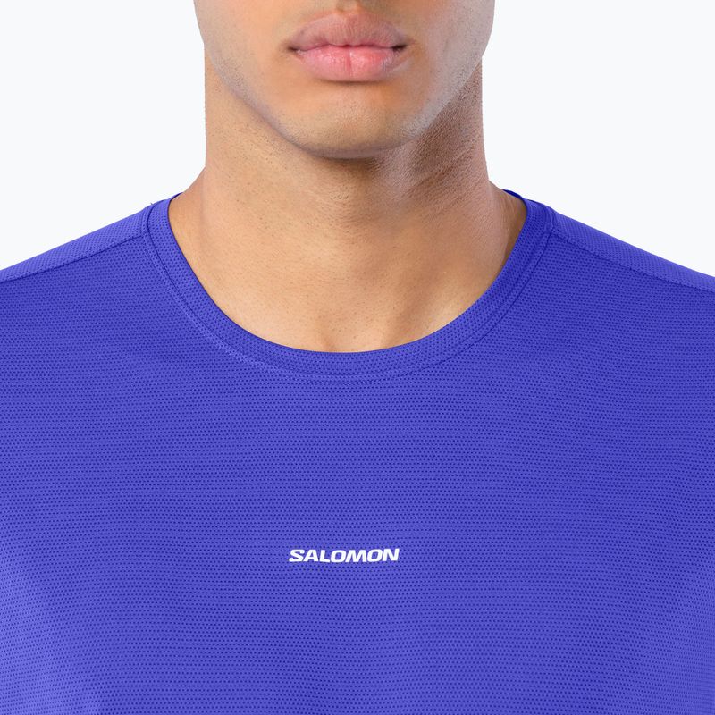 Pánské běžecké tričko Salomon Shakeout Core SS Tee clematis blue 3