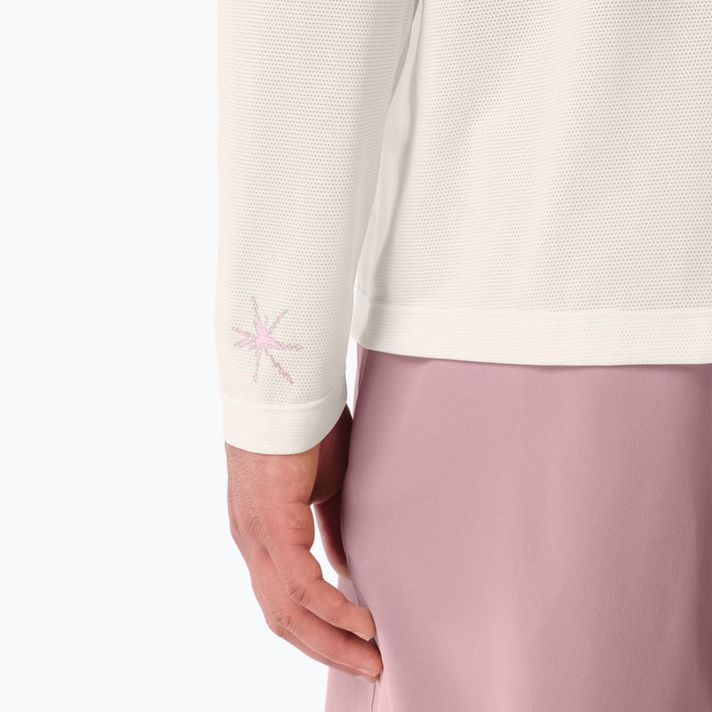 Pánské běžecké tričko Longsleeve Salomon Shakeout Core Tee GFX LS whisper white/pink frosting 4