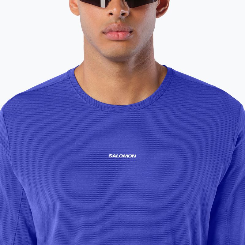 Pánské běžecké tričko Longsleeve Salomon Shakeout Core LS Tee clematis blue 3