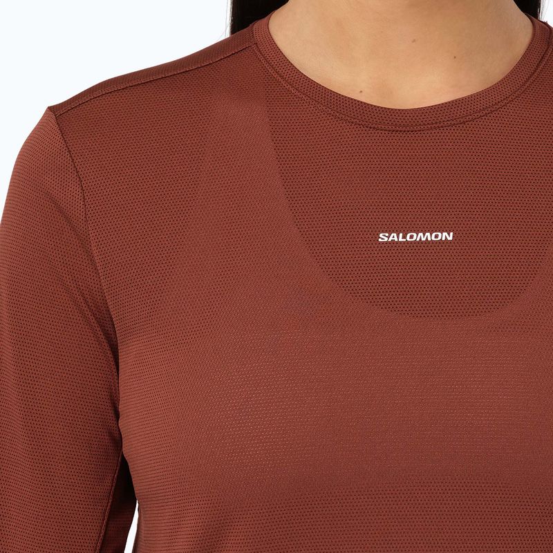 Dámské běžecké Longsleeve Salomon Shakeout Core LS Tee burnt umber 3