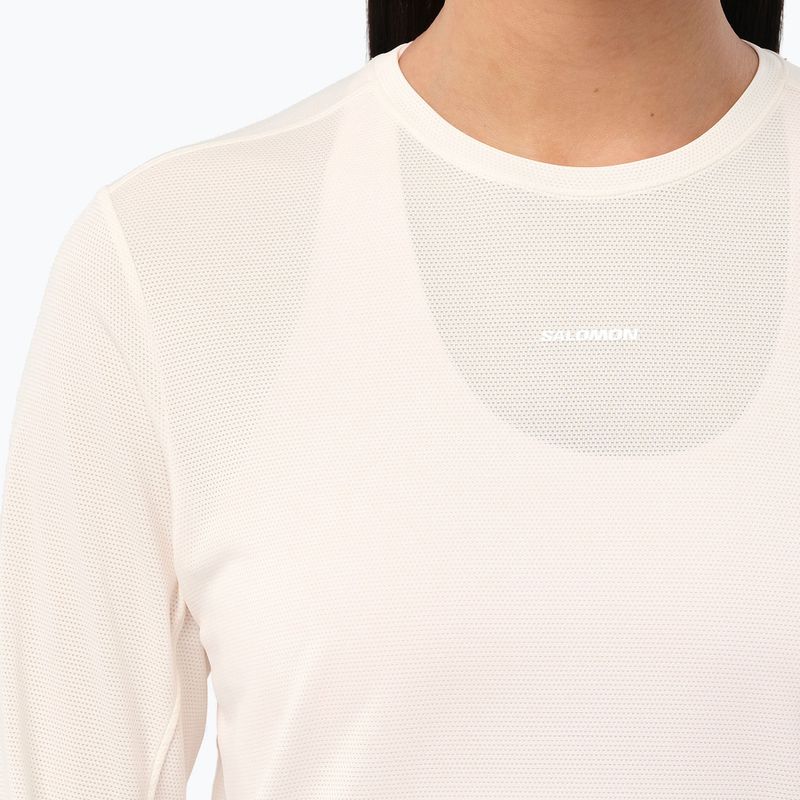 Dámské běžecké Longsleeve Salomon Shakeout Core Tee GFX LS whisper white/pink frosting 3