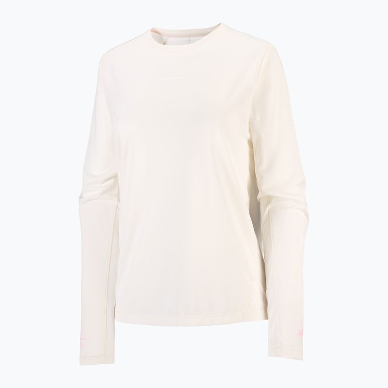 Dámské běžecké Longsleeve Salomon Shakeout Core Tee GFX LS whisper white/pink frosting 5