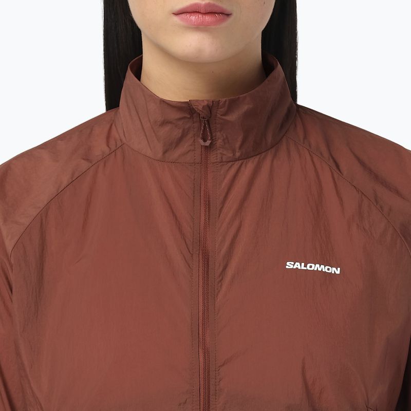 Dámská běžecká bunda  Salomon Shakeout Fly burnt umber 3