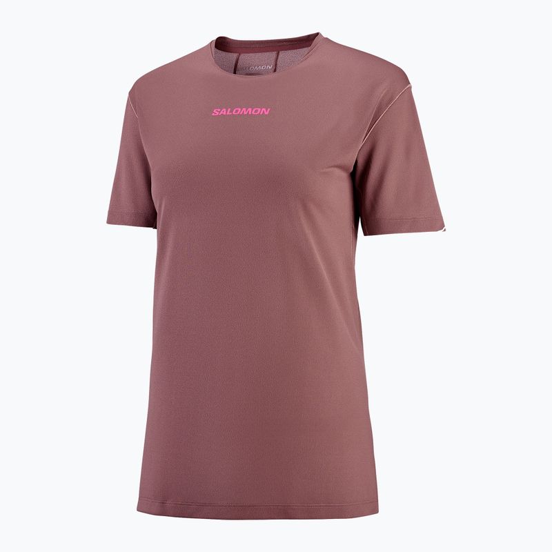 Dámské běžecké tričko Salomon Courtney Tee SS rose taupe 3