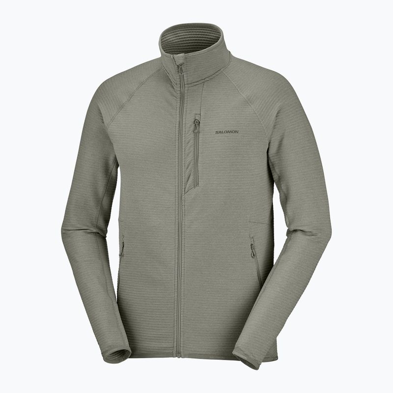 Pánská trekingová mikina Salomon Essential Lightwarm Full Zip castor gray 4