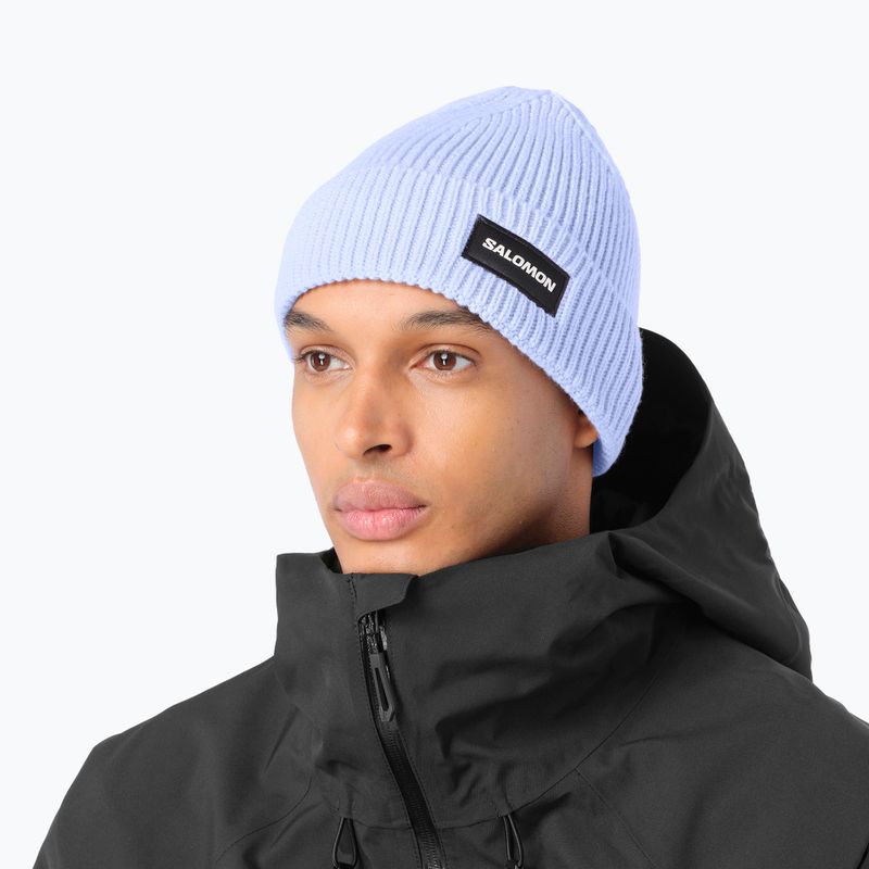 Zimní čepice Salomon Classic brunnera blue 2